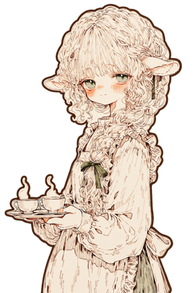 夕餉の立ち絵